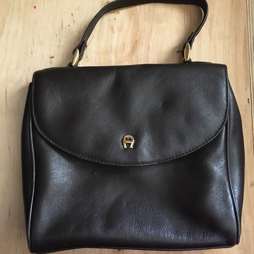 Genuine Brown leather Etienne Aigner handbag